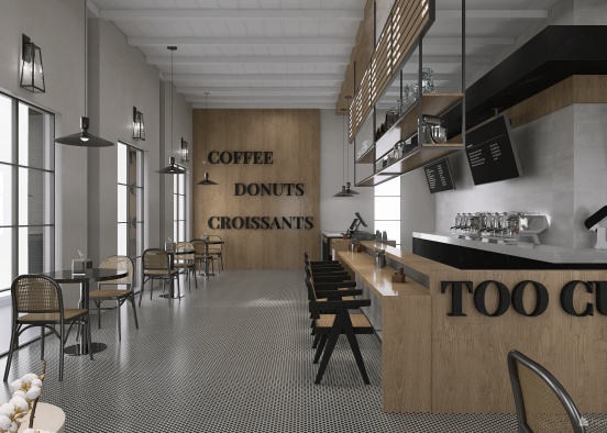 Modern | TOO CUTE CAFE | Design Rendering