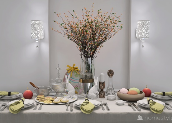 #EasterDayContest - Easter room Design Rendering