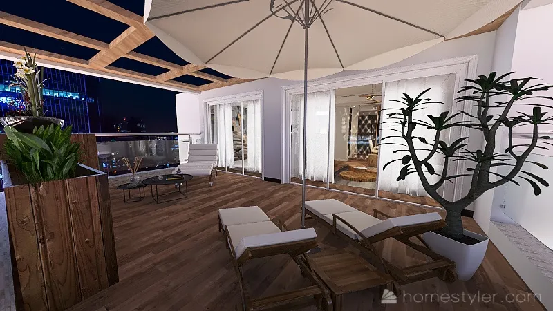 Balcony 3d design renderings