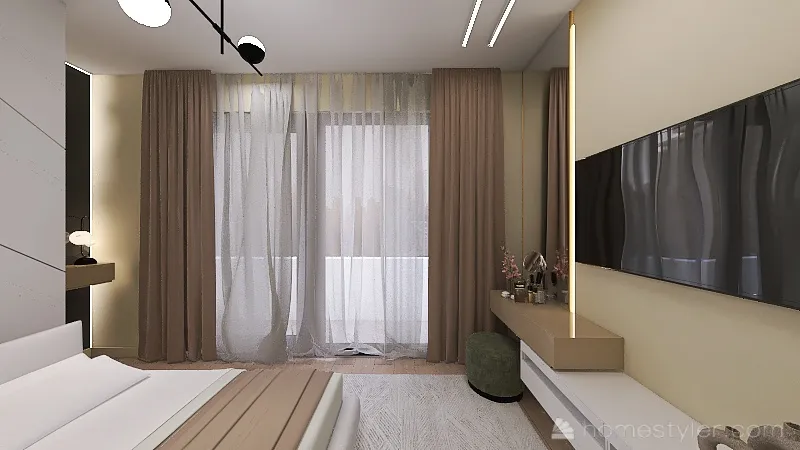 спальня ВН рендер 3d design renderings