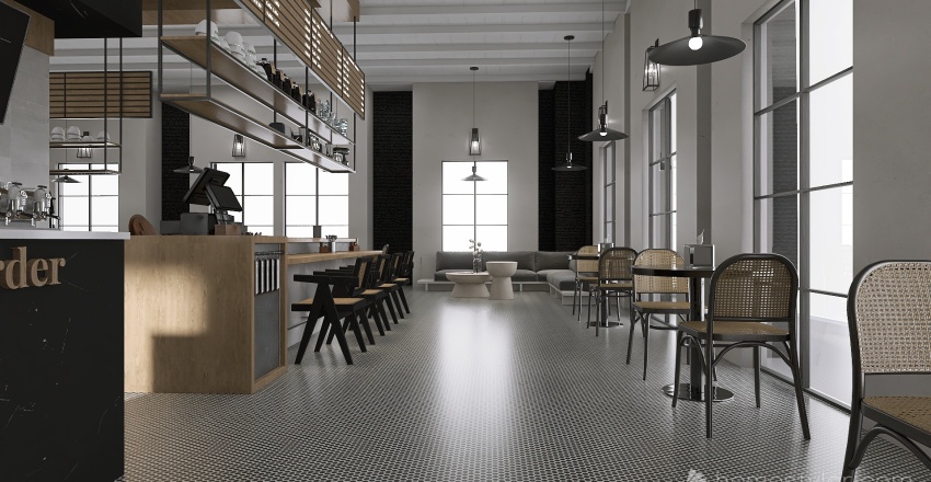 Modern | TOO CUTE CAFE | 3d design renderings