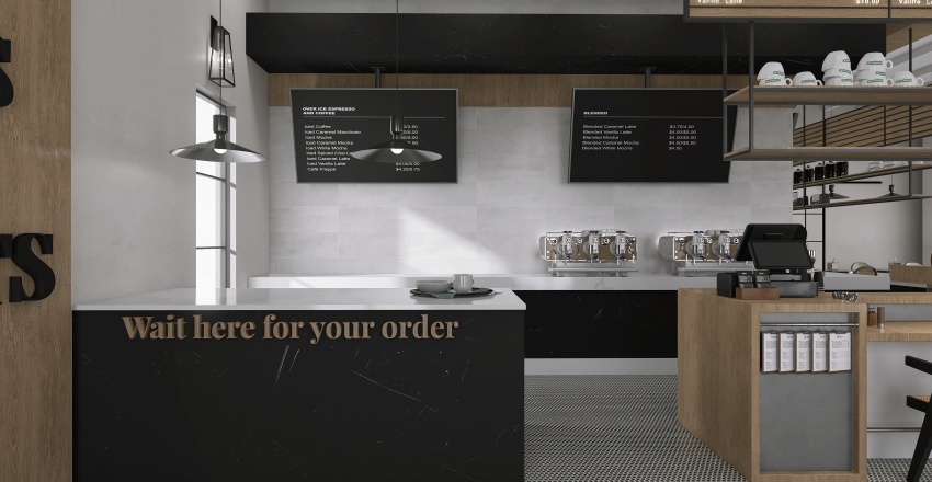 Modern | TOO CUTE CAFE | 3d design renderings