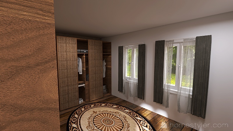 320 square feet with loft... 9x40 ＂L＂ shaped 3d design renderings
