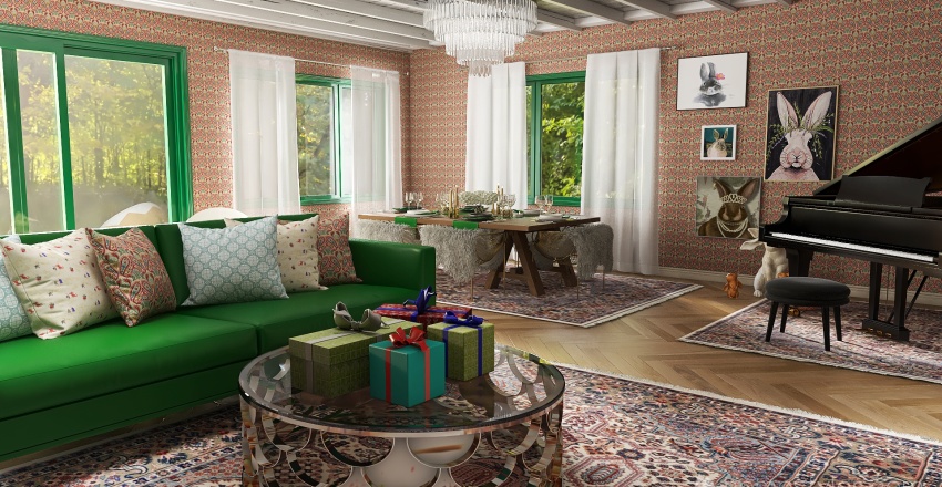 #EasterContest Family Gathering Cozy Space 3d design renderings