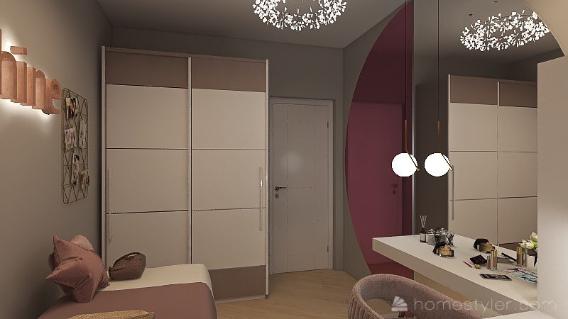 комната Алины 3d design renderings