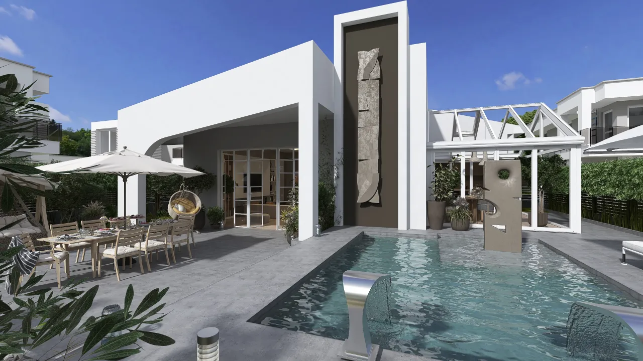 #EasterContest -Pequeña villa 3d design renderings