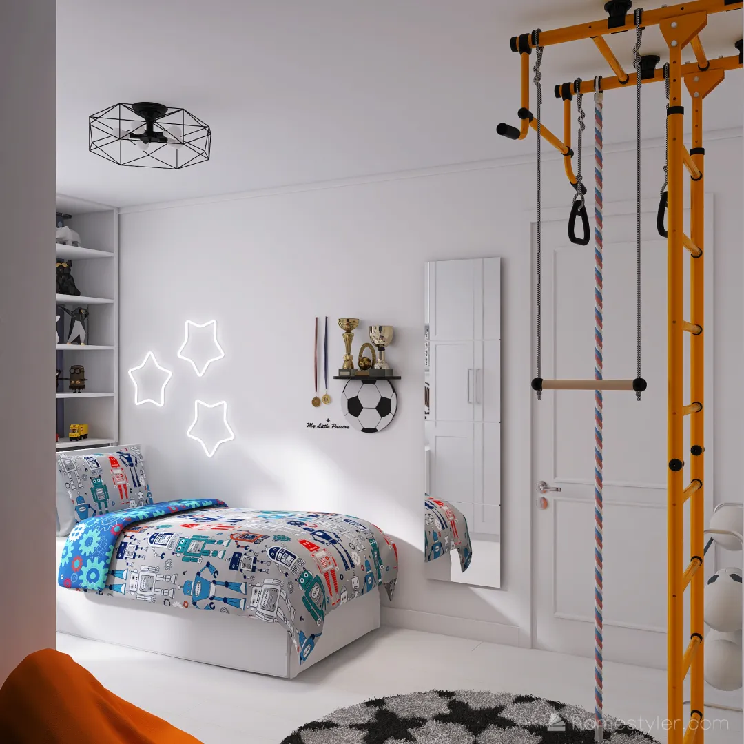 Спальня для сына Лены5 3d design renderings