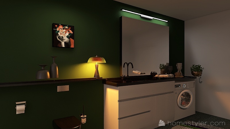 An Ordinary Bathroom 3d design renderings