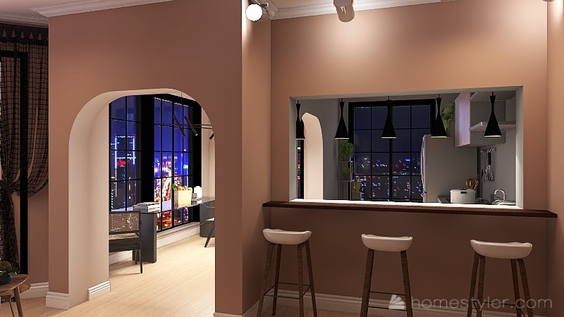 Bar/livingroom 3d design renderings