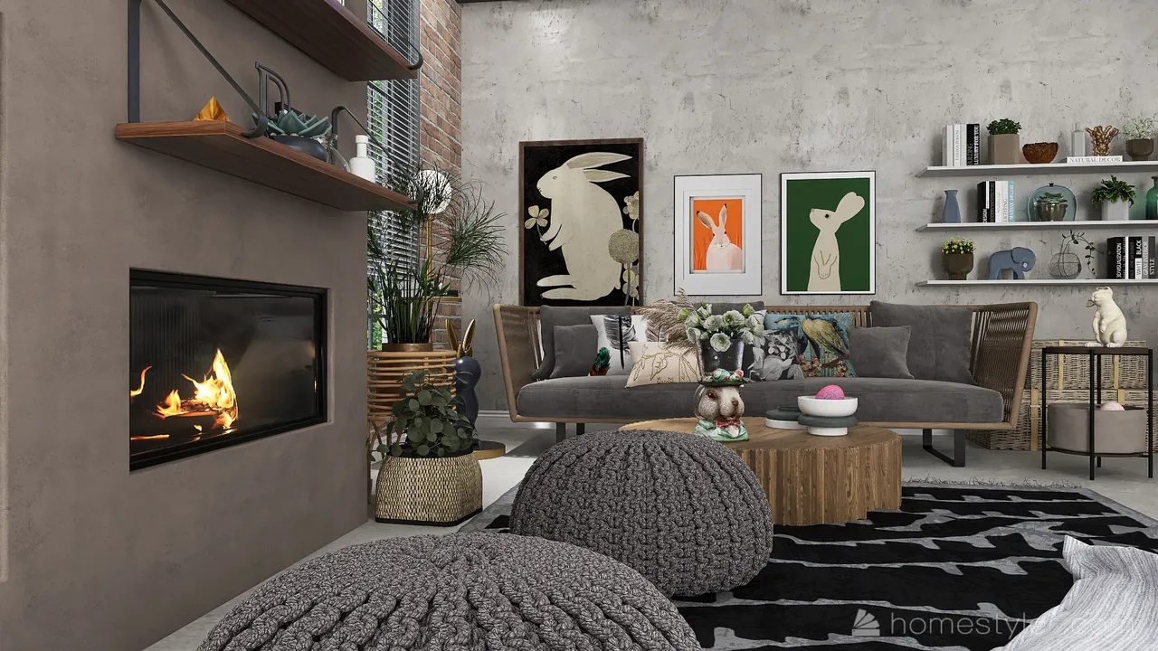 LivingDiningRoom 3d design renderings