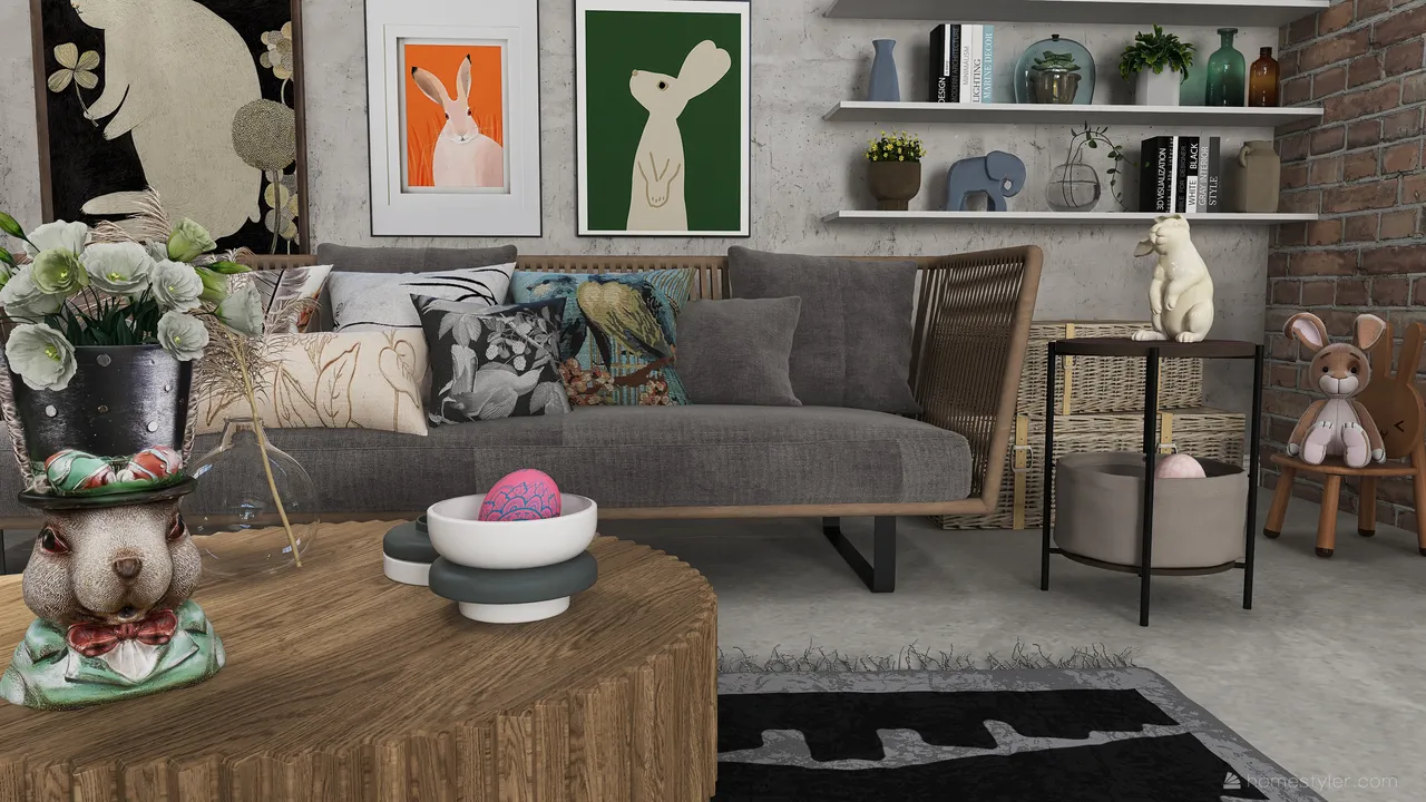 LivingDiningRoom 3d design renderings