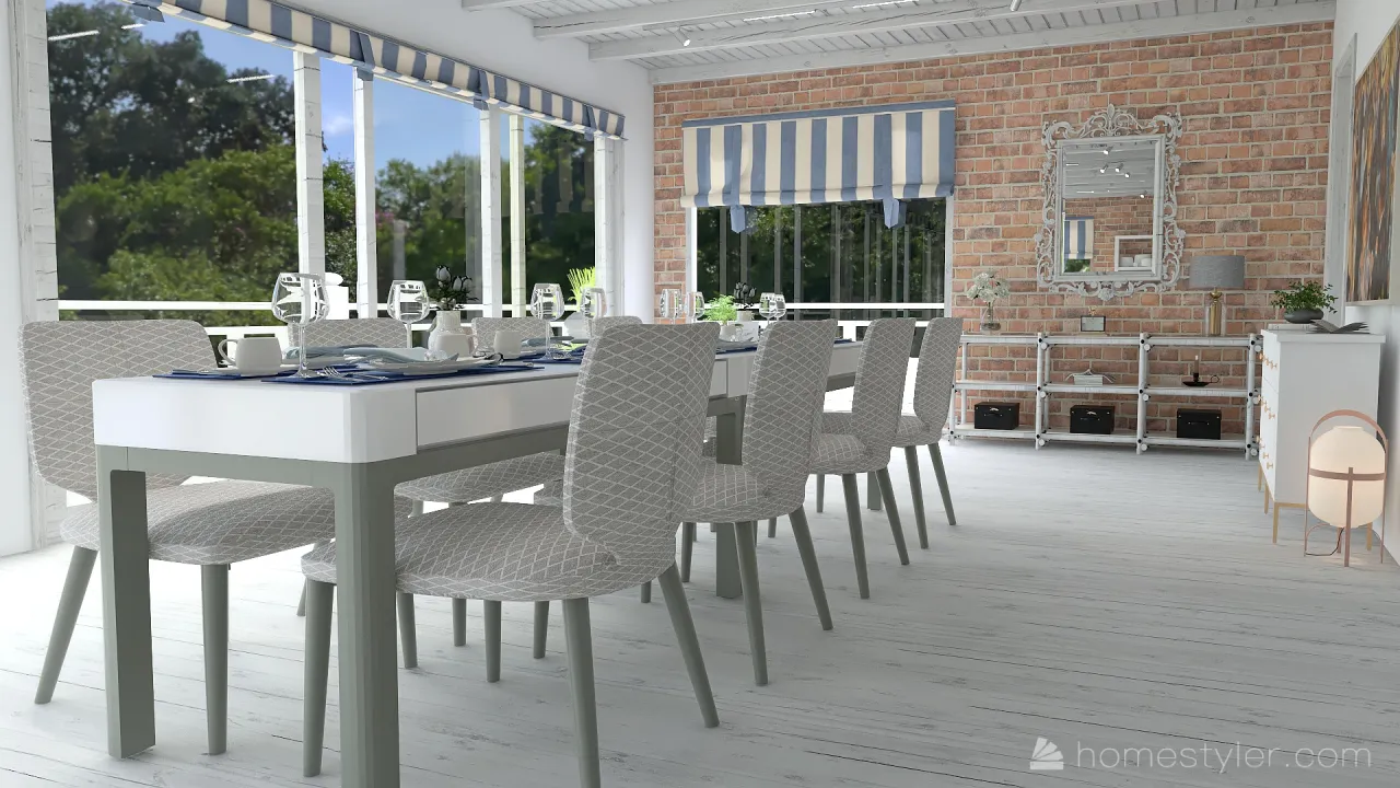 Terrace 3d design renderings