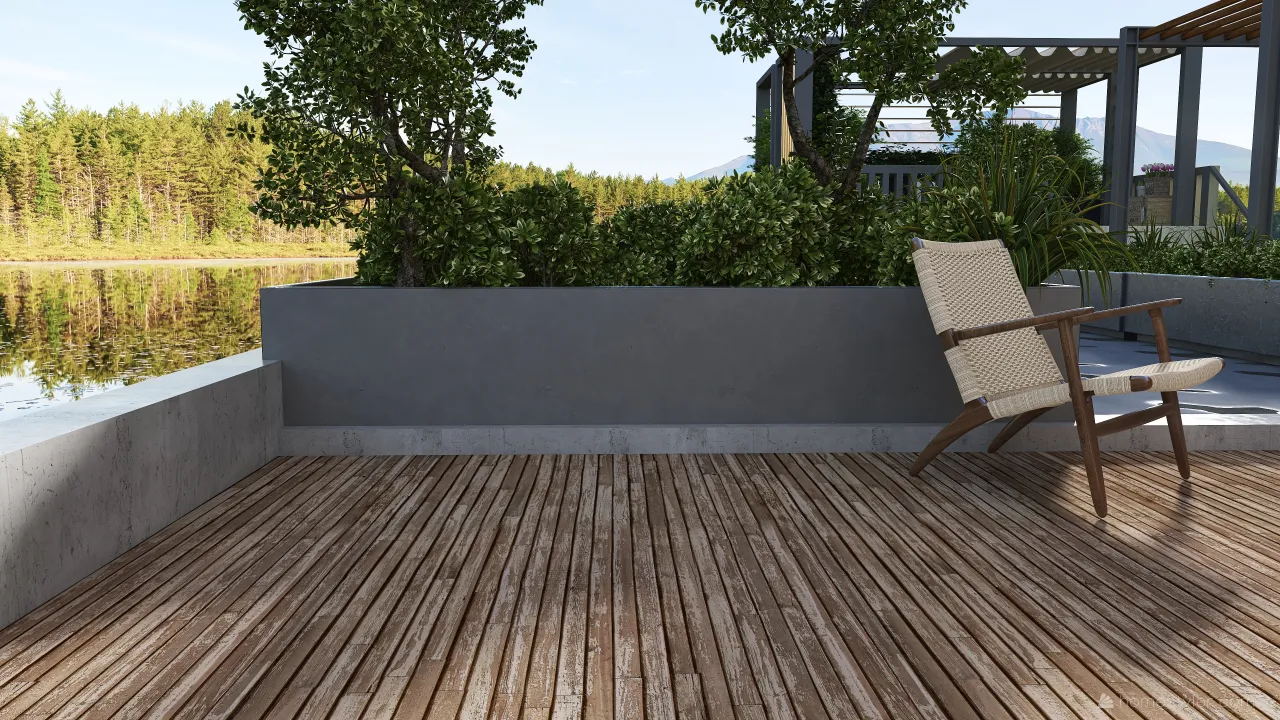 Terrace 3d design renderings