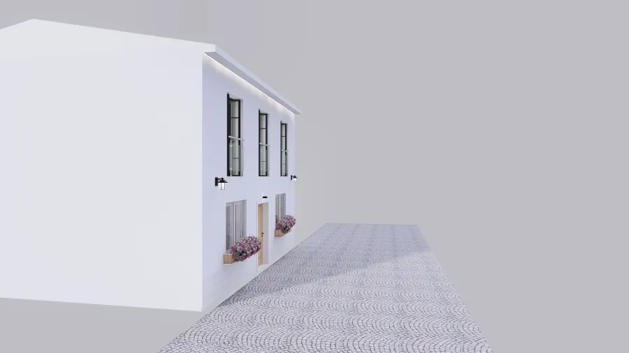 Reforma Casa del pueblo 3d design renderings