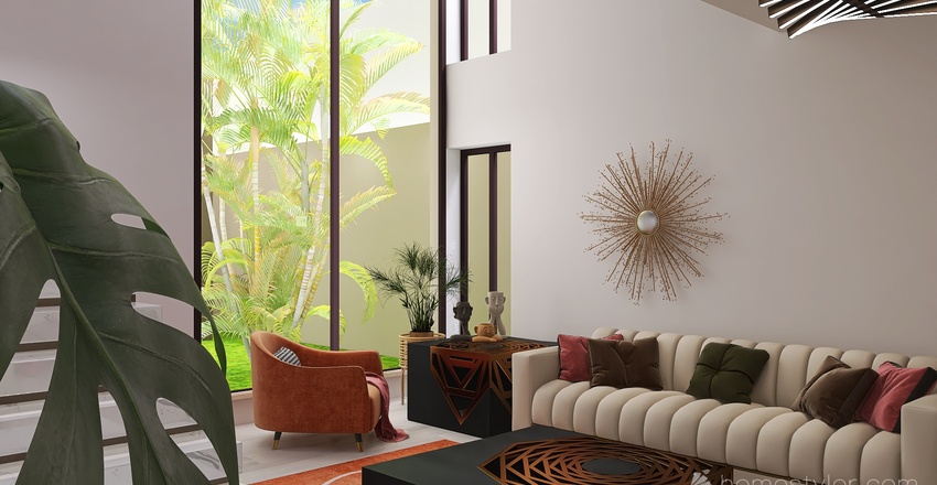 Living and Dining Room 3d design renderings