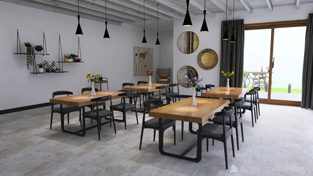 #EasterDayContest - EggHunt Cafe 3d design renderings