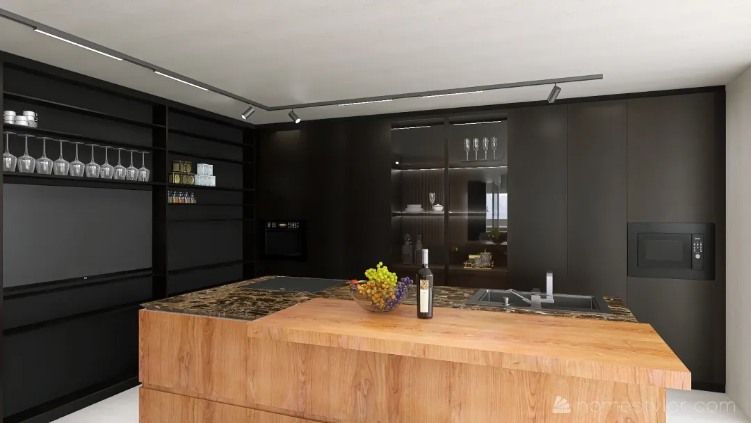 cucina 4 palmeri 3d design renderings