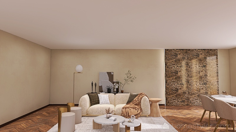 5 Wabi Sabi Empty Room 3d design renderings