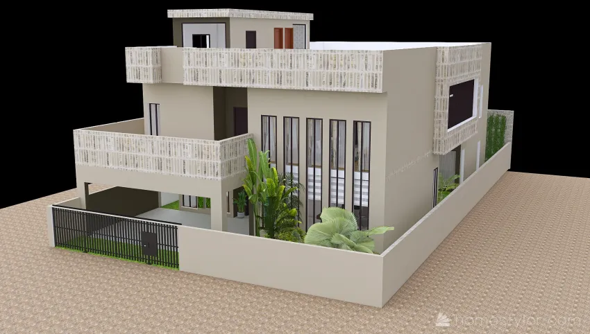 Option 1 Col Nayyer DHA Residence 3d design picture 1052.32