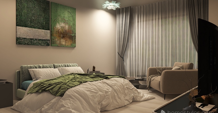 Master Bedroom2 3d design renderings