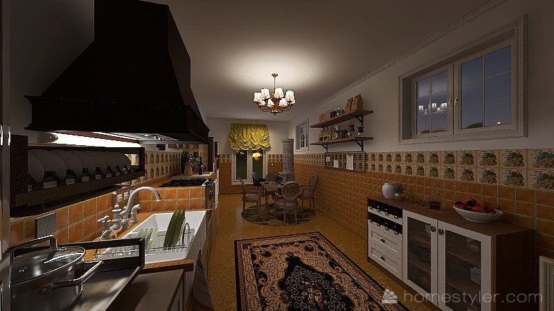 Cucina dell'azienda 3d design renderings