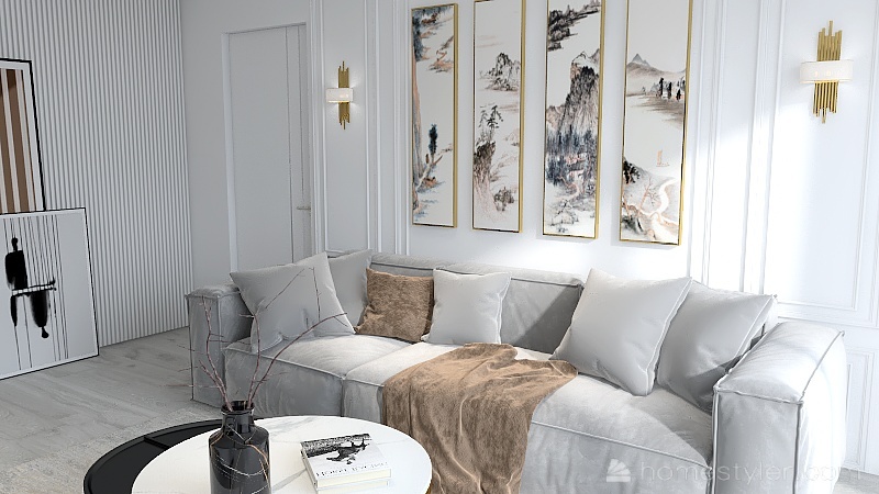 Small modern/luxury living room 3d design renderings