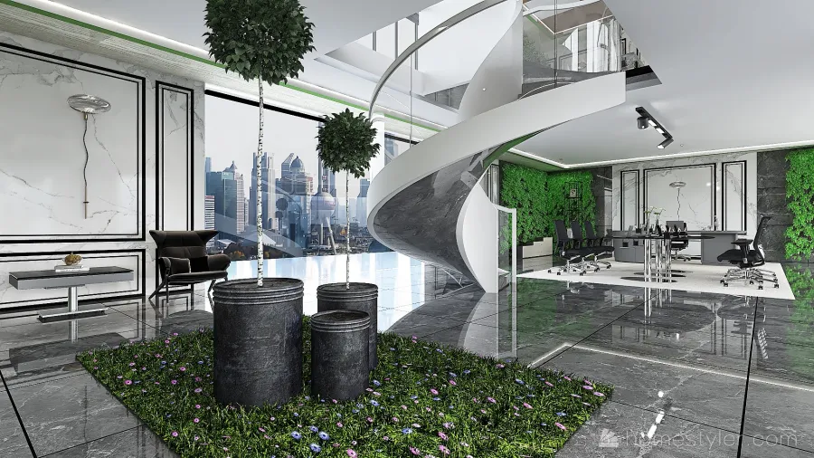 Commercial OfficeSpace 3d design renderings