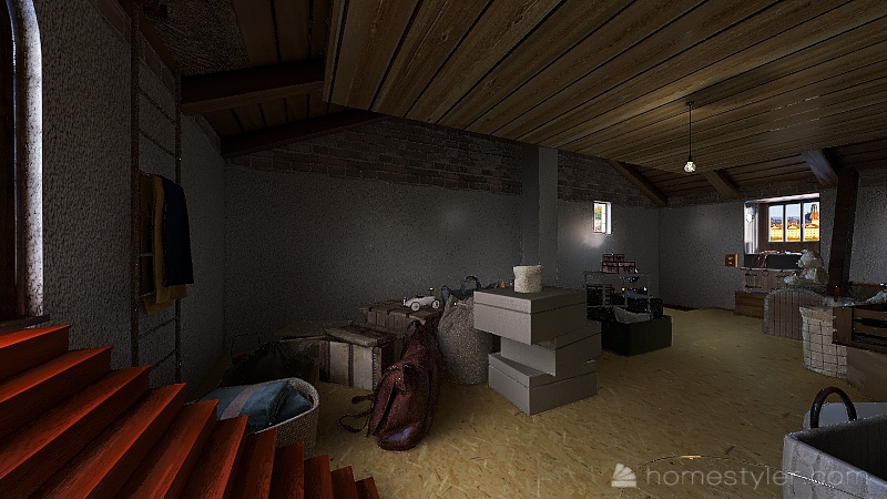 Anne Frank's hiding place house 3d design renderings