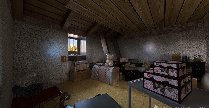 Anne Frank's hiding place house 3d design renderings