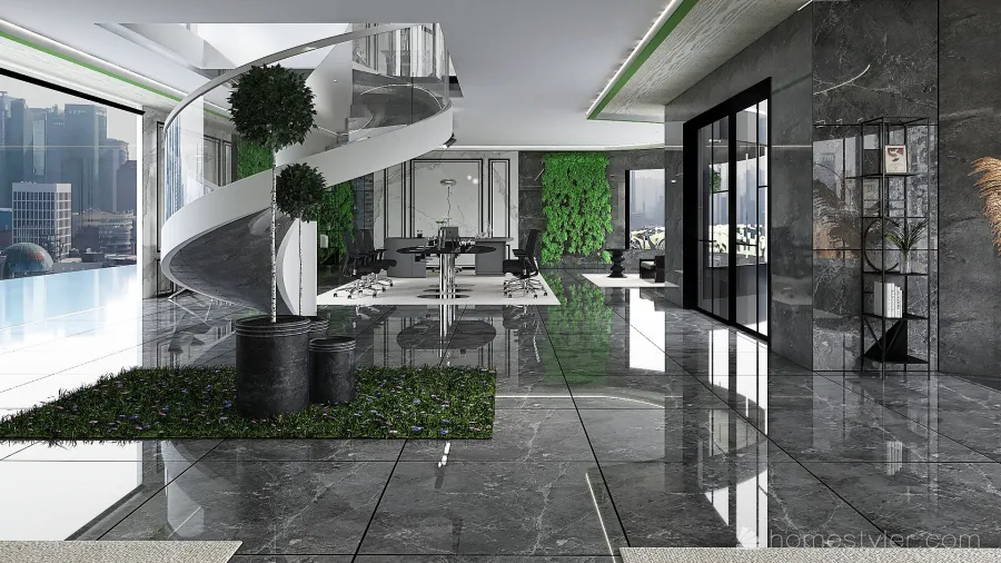 Commercial OfficeSpace 3d design renderings