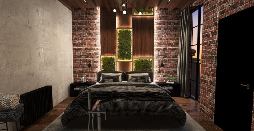 Industrial Luxury Loft 1.0 3d design renderings