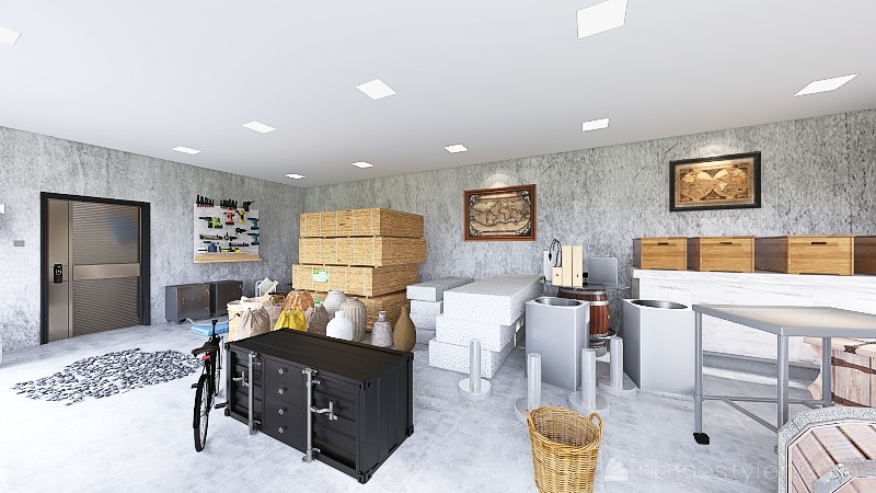 Magazzino 3d design renderings