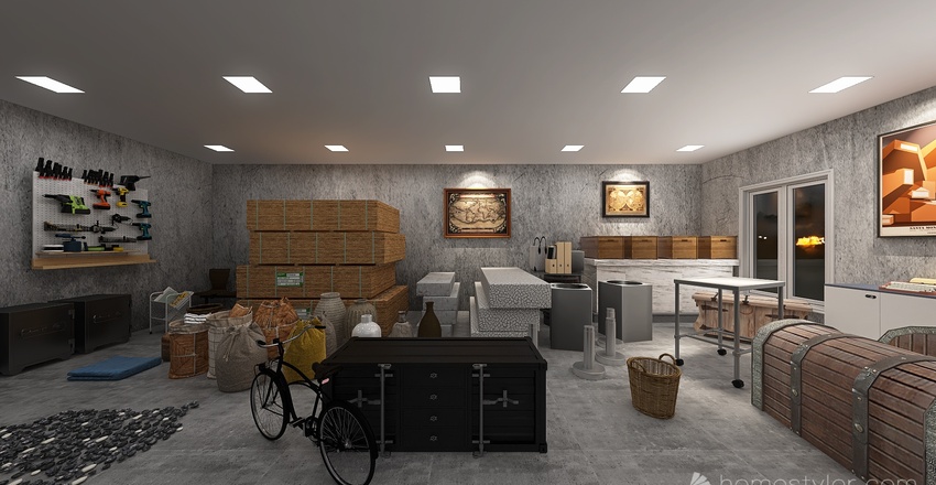 Magazzino 3d design renderings