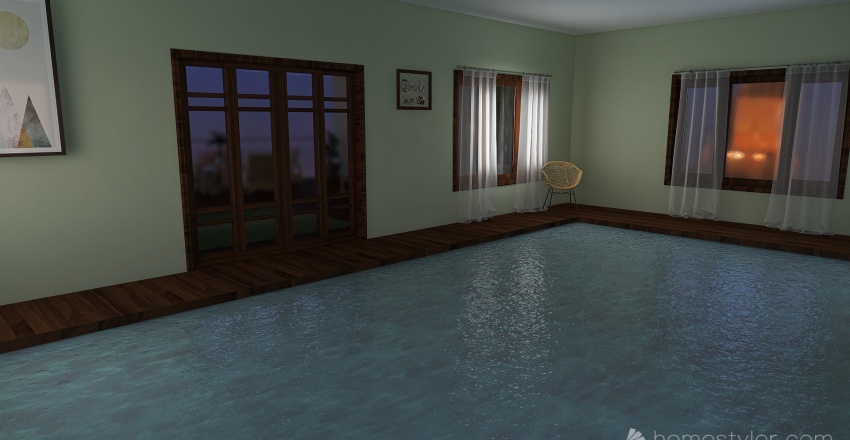Pool Room 3d design renderings