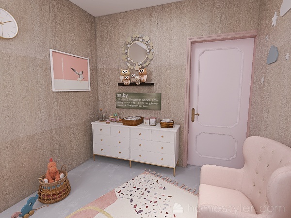 BABY ROOM 3d design renderings