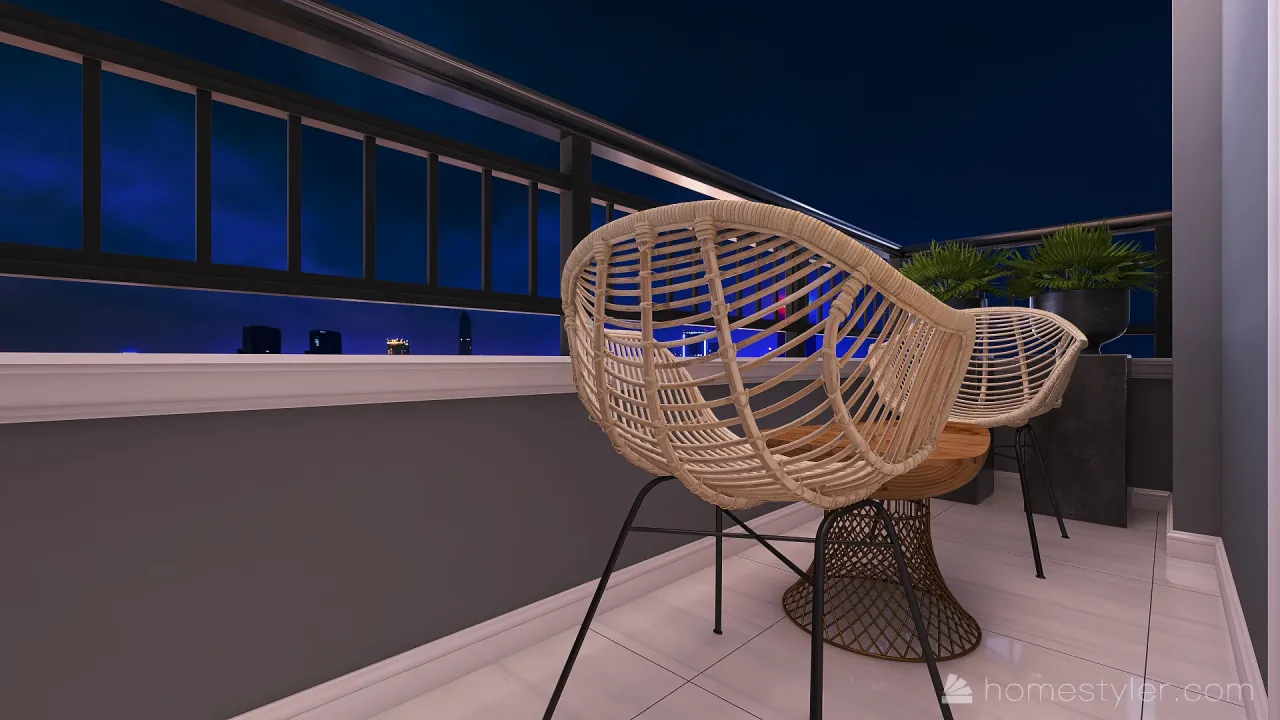 Balcony 3d design renderings