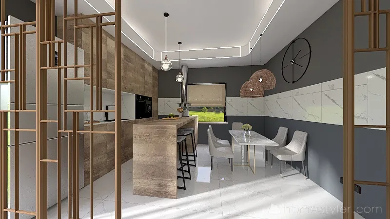 Copy of Апыхтин кухня-зал 2 3d design renderings