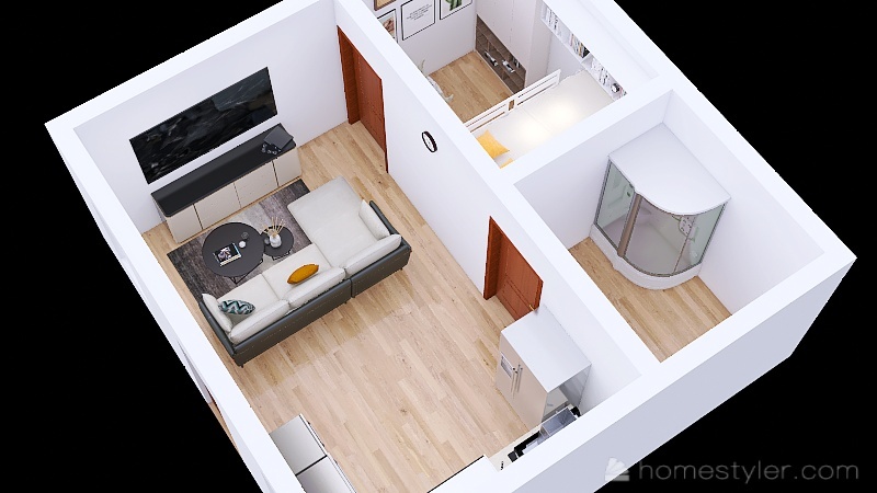 20 X 20 Tiny House 2022 Design Ideas Pictures 40 Sqm Homestyler 20-x-20-tiny-house-2022-design-ideas-pictures-40-sqm-homestyler