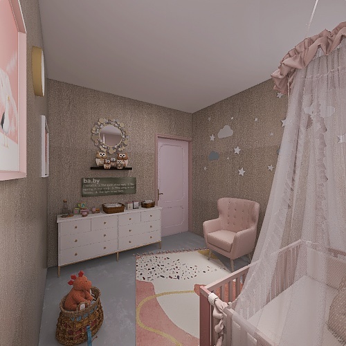 BABY ROOM 3d design renderings