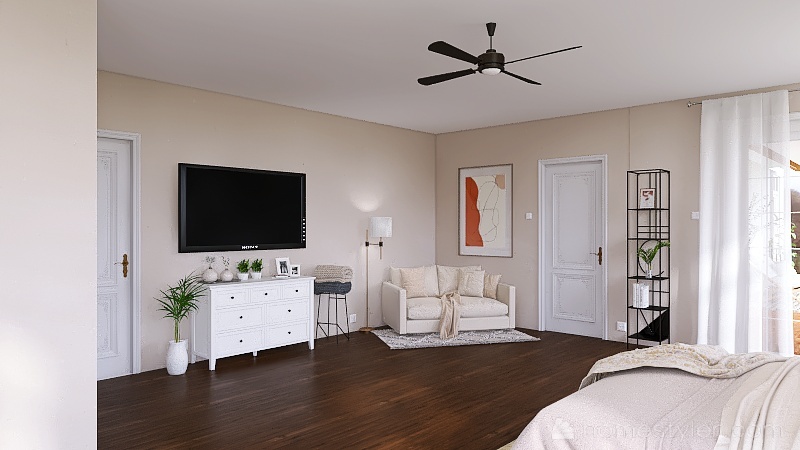 Bedroom1 3d design renderings