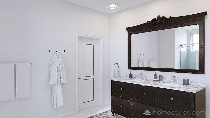 Master Bathroom 3d design renderings