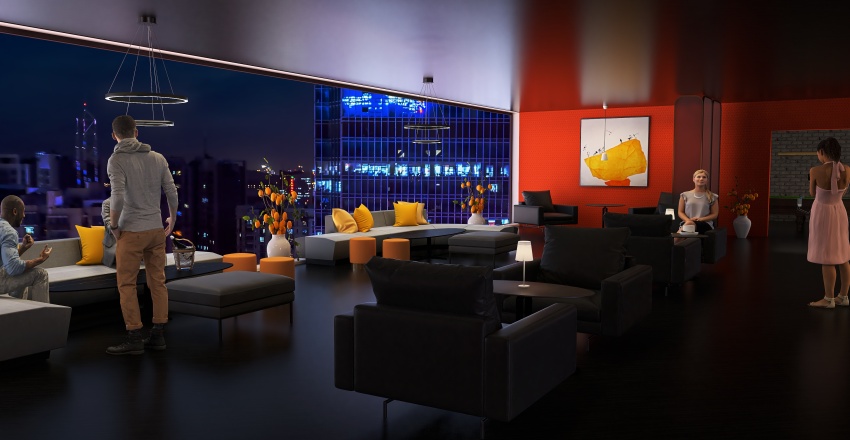 Skyline Bar 3d design renderings