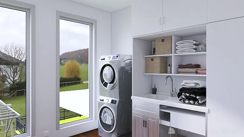 Laundry Room1 3d design renderings