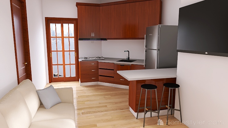 mini_kitchen 3d design renderings