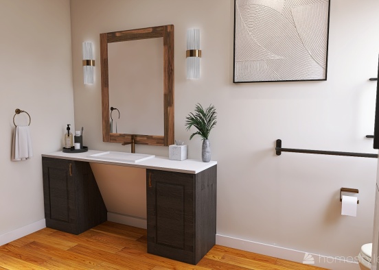 ADA & Sustainable Bathroom Design Rendering