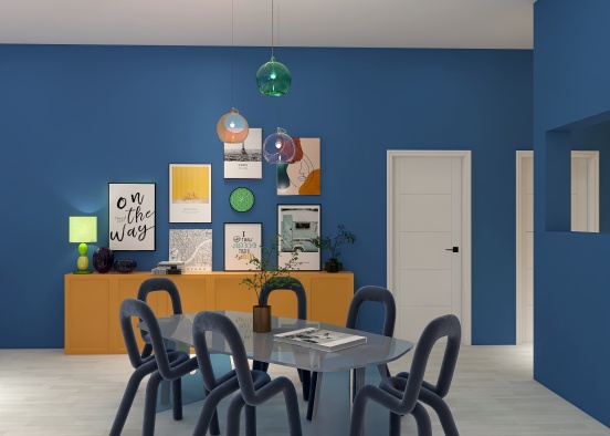Colorful apartment Design Rendering