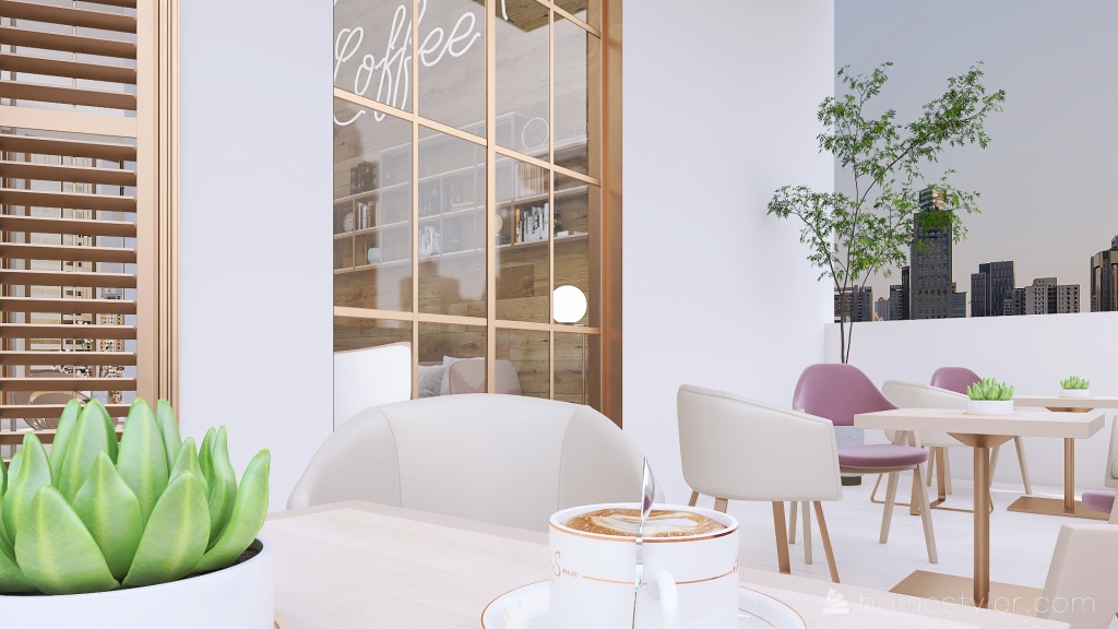 #MiniLoftContest Coffee Shop 3d design renderings