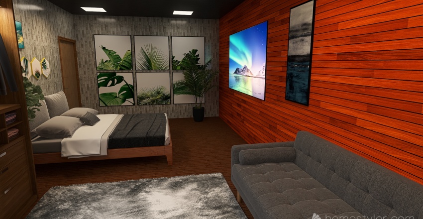 casa moderna de campo 3d design renderings