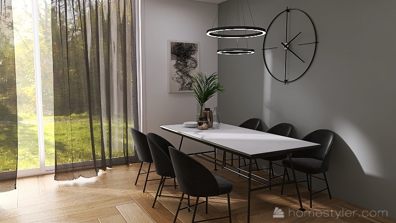 Aesthetic Kitchen 3d design renderings