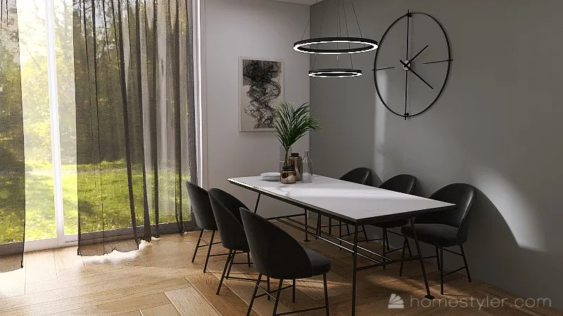 Aesthetic Kitchen 3d design renderings